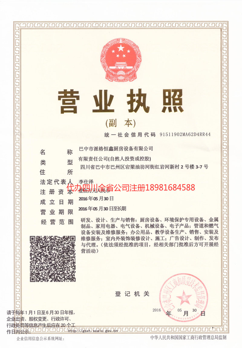 贵港贵港派格恒鑫厨房设备有限公司